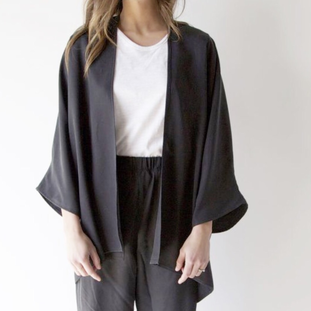 Hackwith Design House silk noil easy jacket